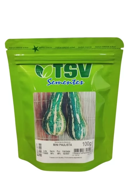 Sementes de Abóbora Mini Paulista Pcte 100 Gramas TSV
